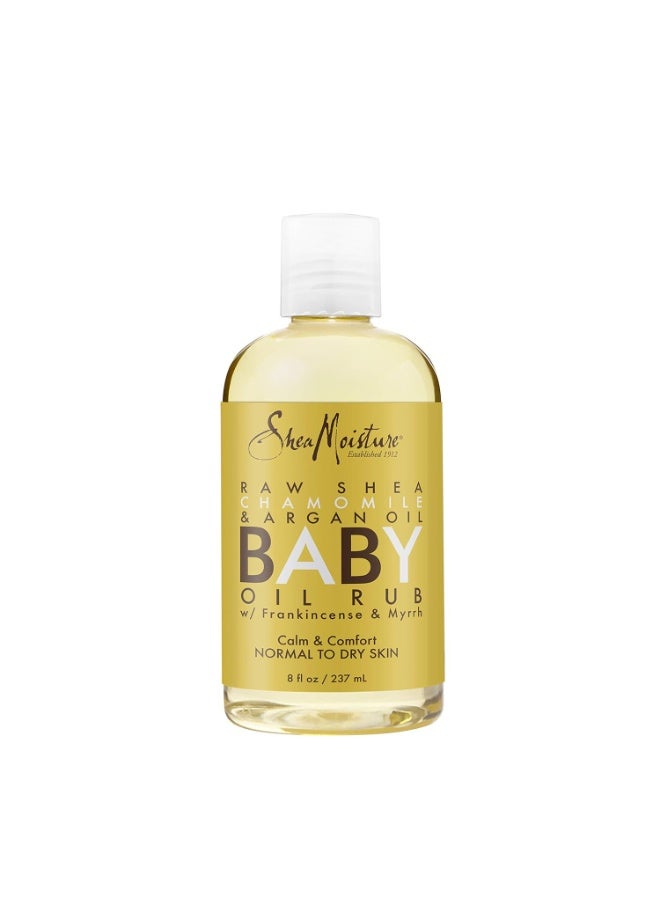 Shea Moisture Baby Oil Rub Raw Shea Chamomile & Argan Oil 237ML - Image 1