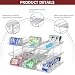 Attelite Can Organizer for Pantry 3 Sets 4 Tiers Can Storage Organizer PantrySoda Can Organizer for Fridge 48 Cans Rack Automatic Rolling Stackable Canned Food OrganizerClear - Image 2