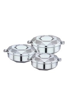 555 Stainless Steel Food Container Set Of 3 Pieces, 1500/2500/3500 ml  - Image 1