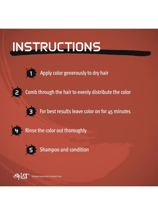 SPLAT Midnight Amber Semi Permanent Hair Dye Kit, 1 Application, Includes Deep Reconstructor Conditioner, Lasts 30 Washes, No Bleach Required, Vegan & Cruelty Free Hair Color - Image 3