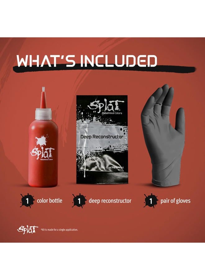 SPLAT Midnight Amber Semi Permanent Hair Dye Kit, 1 Application, Includes Deep Reconstructor Conditioner, Lasts 30 Washes, No Bleach Required, Vegan & Cruelty Free Hair Color - Image 5