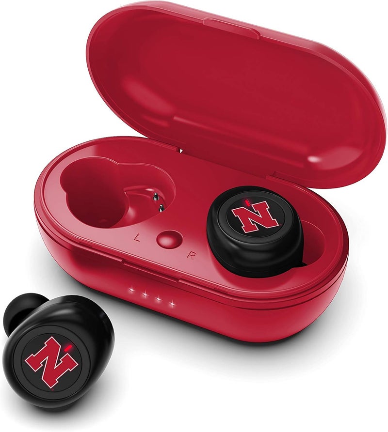 SOAR NCAA Nebraska Cornhuskers True Wireless Earbuds, Team Color - Image 1