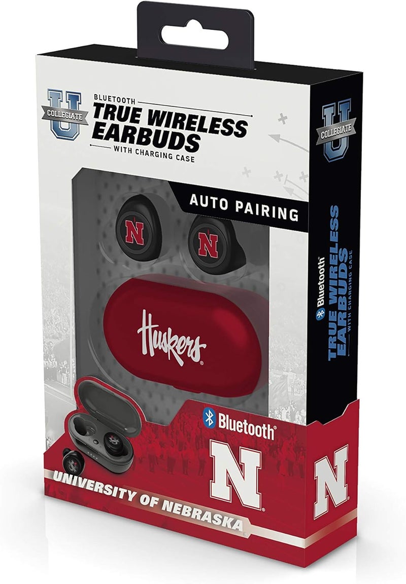SOAR NCAA Nebraska Cornhuskers True Wireless Earbuds, Team Color - Image 2