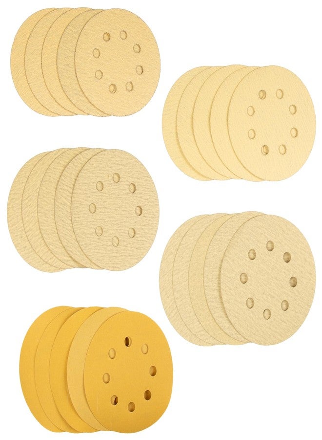 Taparia 5" (125 mm) Velcro Disc,5 Pc x Grit 80, 120, 180, 220, 320. Pack of 25 - Image 1