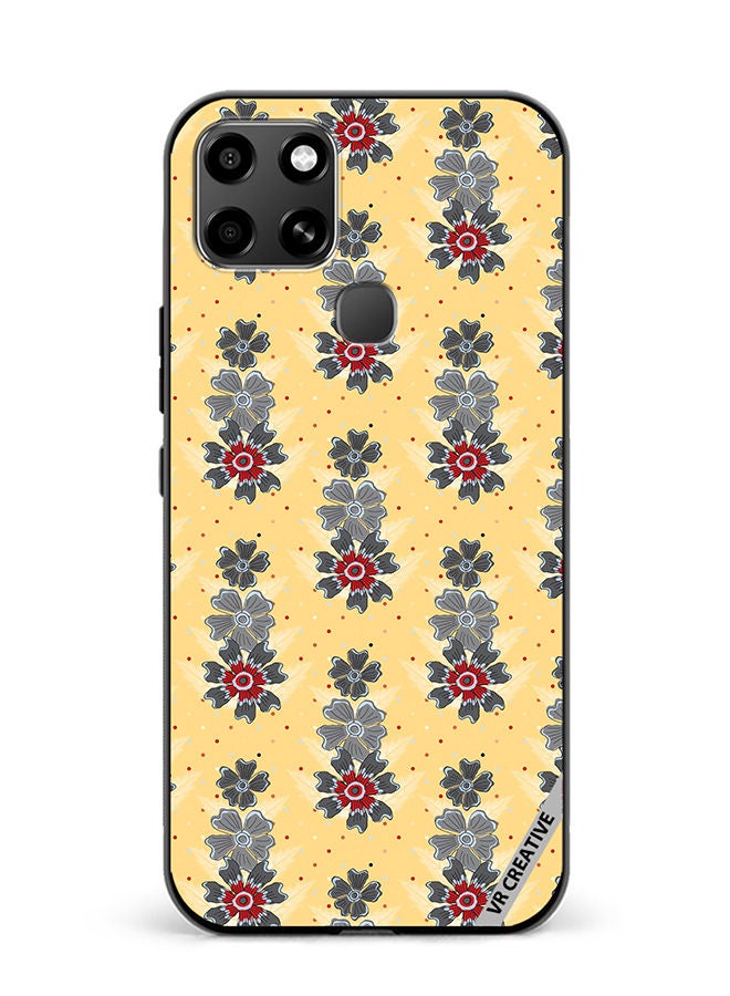 VR CREATIVE Protective Case Cover For Infinix Smart 6 Pattern Flower Design Multicolour - Image 1