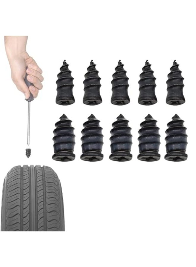 مجموعة مسامير مطاطية لاصلاح عجلات السيارة بدون انبوب، اصلاح فراغات وثقوب العجلات ذاتيا، اصلاح سريع للموتوسيكلات والدراجات الهوائية والسيارة والشاحنة - Image 1