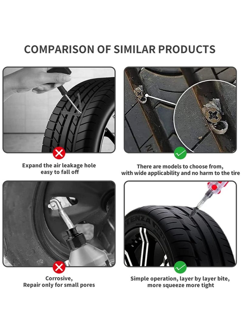 Generic - Tubeless Car Wheel Repair Screws Kit, Self Wheel Hole & Vacuum Repair Fast Repair for Motocycle, Bicycle, Car and Truck - Image 1
