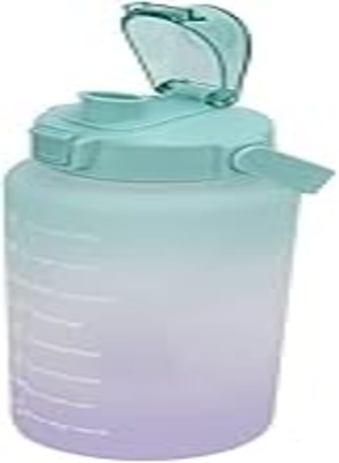2oz Sports Water Bottle Listed BPA Free Leakproof Gym & Gym - Water & Protein - Green 