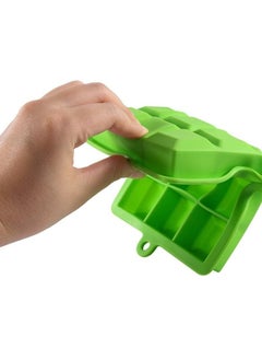 SKY-TOUCH Pack Food Grade Silicone Ice Cube Cubes with Lids for Freezer, Easy-to-Remove 24 Cube Cubes for Party, Drinks and Frozen Liquids (Blue and Green)  - Image 4
