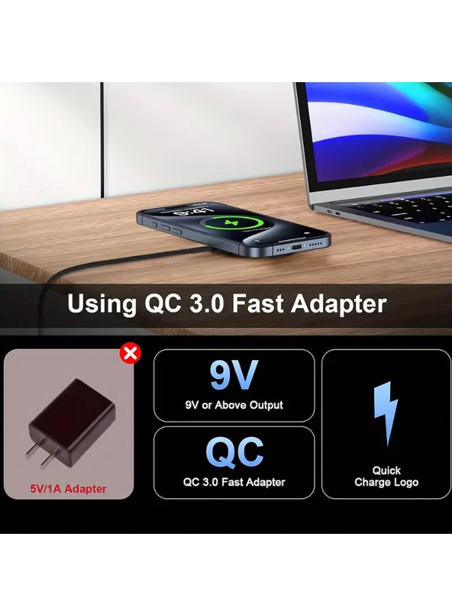 Arabash 15W Magnetic Wireless Charger for iPhone 16/16 Pro/16 Plus/15/15 Pro/14/13/12 Series - Strong magnetic attraction, stable and easy to use, compact design suitable for travel and home, perfect holiday gift, wireless charging pad, elegant cylindrical design, secure phone grip - Image 4