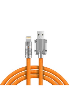 120W Fast Charging USB A to Lightning Cable for iPhone 2 Meters Orange