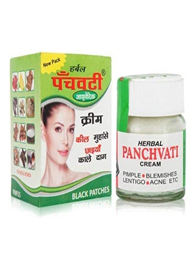 Panchvati Acne Cream 10 gm Subsides redness of skin, Nourishes skin deeply & Herbal hair oil Controls Dandruff Controls thinning of hair 100 ml Pack Of -2 - Image 2