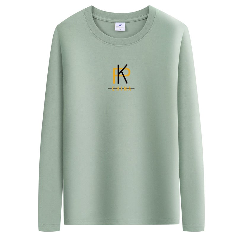 Cotton Long-Sleeved T-Shirt Men'S Spring, Thin Plus Size Loose Fashion Trendy Men'S Plus Size Fat Men'S Clothing - Image 4