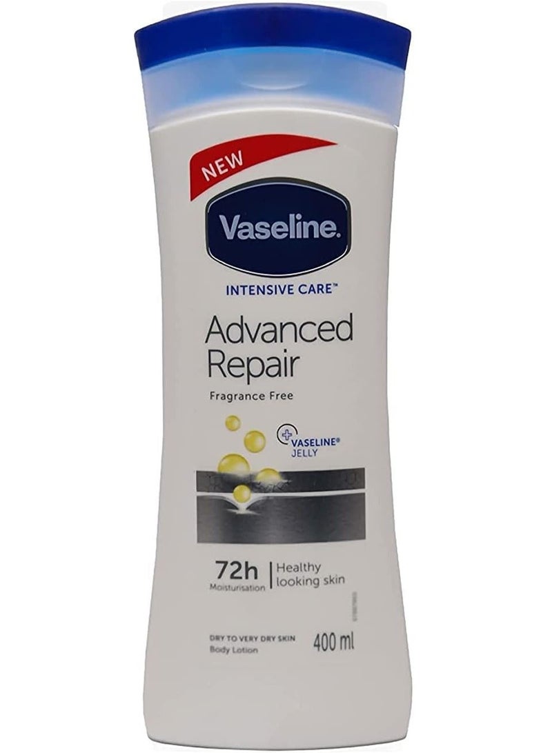 Vaseline Intensive Care Advanced Repair Fragrance Free Body Lotion 400ml - Image 1