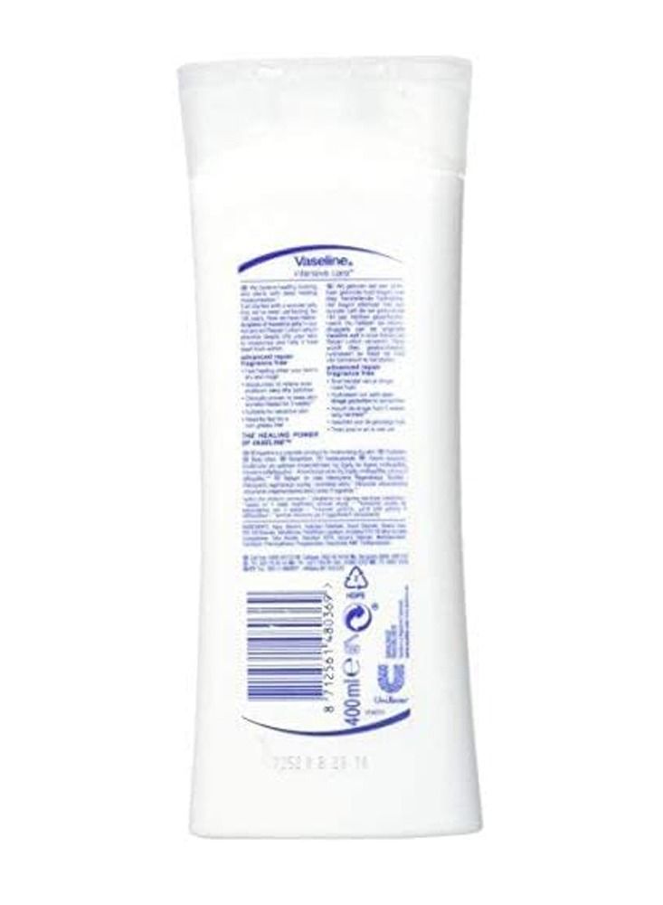 Vaseline Intensive Care Advanced Repair Fragrance Free Body Lotion 400ml - Image 2