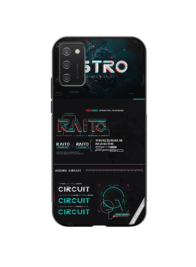 VR CREATIVE Protective Case Cover For Samsung Galaxy A03s Raito Circuit Design Multicolour - Image 1