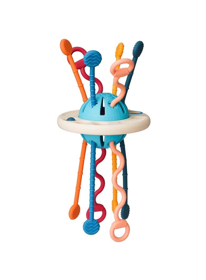 LiKee Montessori Toys For Baby 1+ Years Old, Sensory Development Toys For Toddlers 1-3, Silicone Pull String Travel Toy For 18+ Months, Gift For Baby Shower Infants Car Seat High Chair - Image 1