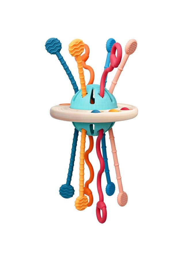 LiKee Montessori Toys For Baby 1+ Years Old, Sensory Development Toys For Toddlers 1-3, Silicone Pull String Travel Toy For 18+ Months, Gift For Baby Shower Infants Car Seat High Chair - Image 4