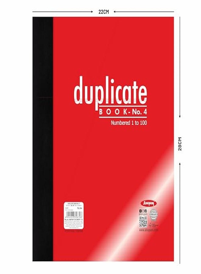 Anupam 22x29 cm Size Duplicate Book with Carbon & Index Ruled Sheets Pad for Replicate, Record, Organize and Work Order Receipt Book (Size : 4, Pack of 1) - Image 3