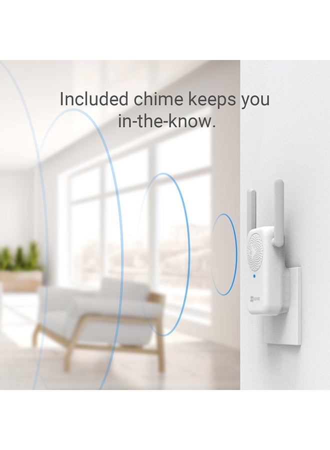 EZVIZ DB2C Wire-Free Video Doorbell With Chime Rechargable Battery Powerd Wireless Smart Home Security Camera - Image 5