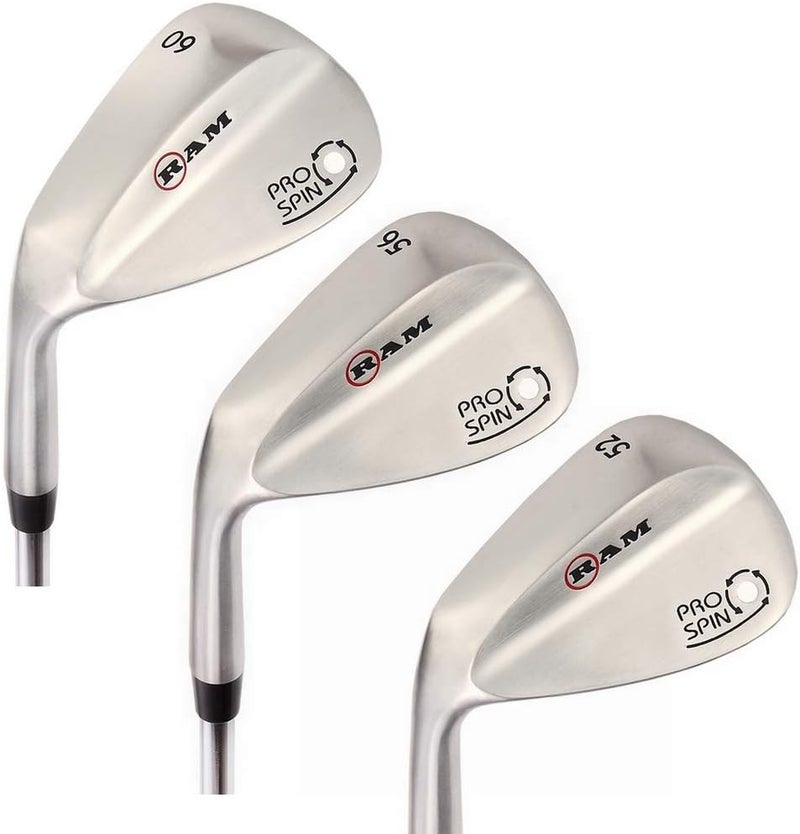 RAM Golf Pro Spin 3 Wedge Set - 52 Gap, 56 Sand, 60 Lob Wedges - Mens Left Hand - Image 2