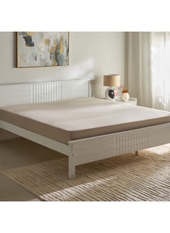 Home Box Opulent Luxe Solid Cotton Super King Fitted Sheet 200 x 40 x 200 cm  - Image 1