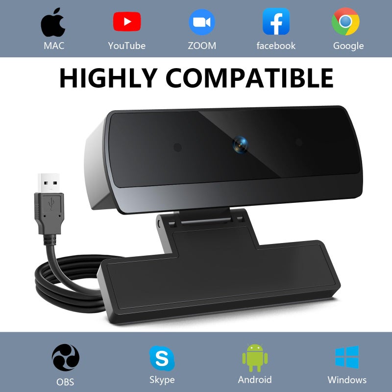 XOCLON 1080p Webcam for PC Laptop Desktop Computer, USB Webcam with Microphone, Streaming Camera, Plug & Play, for Meeting/Online Video Calls - Image 3