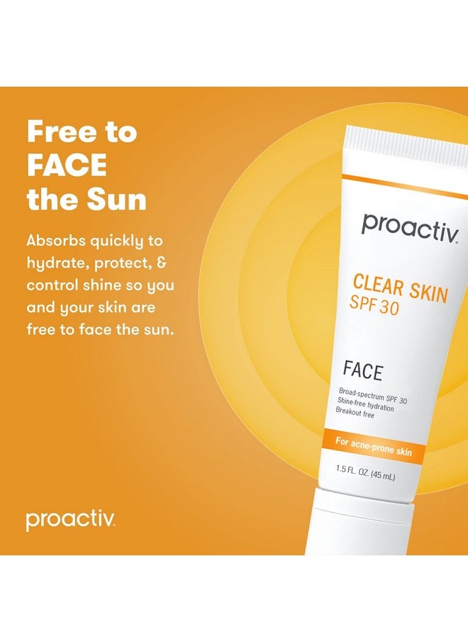 Proactiv - Proactiv Clear Skin Face Sunscreen Moisturizer With SPF 30 - Hydrating SPF Lotion And Sensitive Skin Sunscreen For Oily Skin And Acne-Prone Skin, Oil Free Matte Skincare Sunscreen, 1.5oz - Image 1