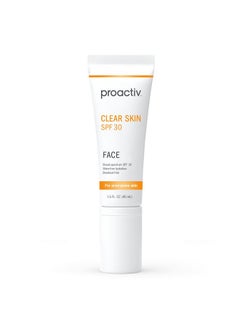 Proactiv Clear Skin Face Sunscreen Moisturizer With SPF 30 - Hydrating SPF Lotion And Sensitive Skin Sunscreen For Oily Skin And Acne-Prone Skin, Oil Free Matte Skincare Sunscreen, 1.5oz