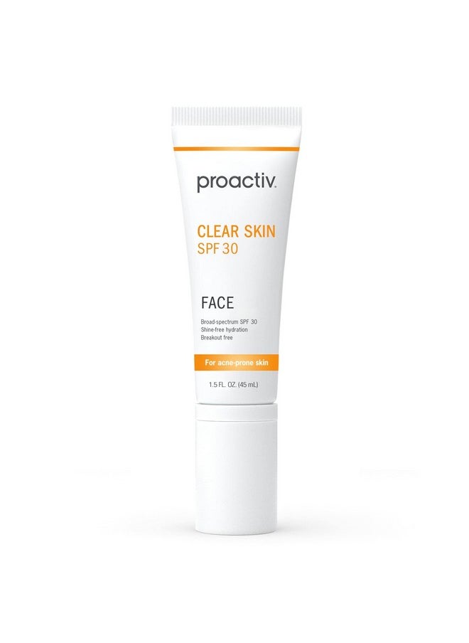 Proactiv - Proactiv Clear Skin Face Sunscreen Moisturizer With SPF 30 - Hydrating SPF Lotion And Sensitive Skin Sunscreen For Oily Skin And Acne-Prone Skin, Oil Free Matte Skincare Sunscreen, 1.5oz - Image 1