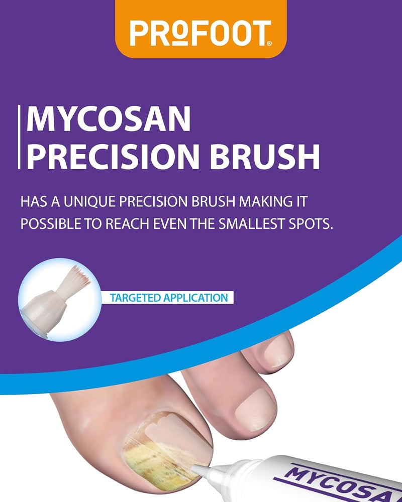ProFoot علاج فطريات الأظافر من بروفوت مايكسون 5 مل سيروم فريد لعلاج عدوى أظافر القدم يتضمن فرشاة مصممة خصيصًا 10 ملفات أظافر للاستخدام الفردي جدول علاج فطريات الأظافر - Image 3