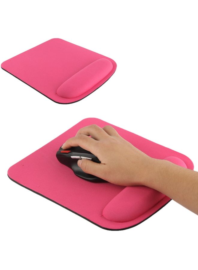 BURAQ Cloth Gel Wrist Rest Mouse Pad(Magenta)  - Image 2