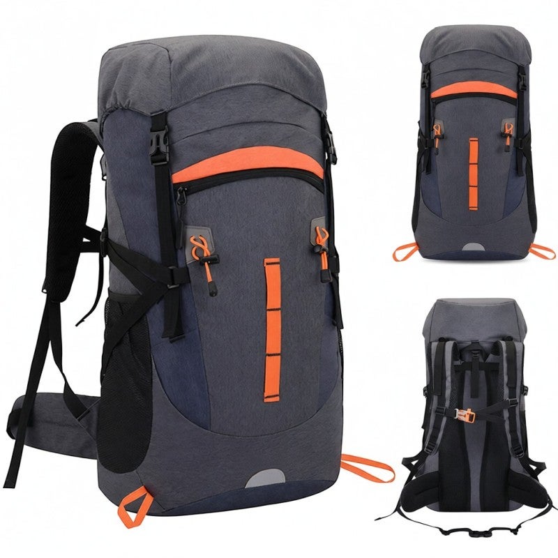 weikani Outdoor Backpack 50L Large Capacity Oxford Cloth Waterproof Mountainous Backpack - Adjustable Straps Chest Belt Sport Backpack for Outdoor Sports Long Journeys - Image 1