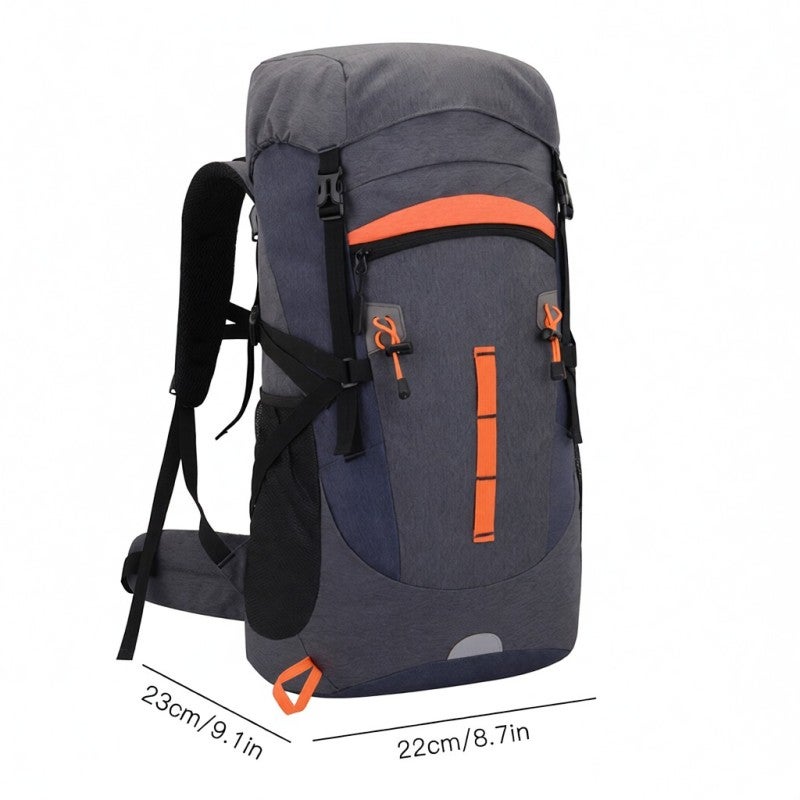 weikani Outdoor Backpack 50L Large Capacity Oxford Cloth Waterproof Mountainous Backpack - Adjustable Straps Chest Belt Sport Backpack for Outdoor Sports Long Journeys - Image 5