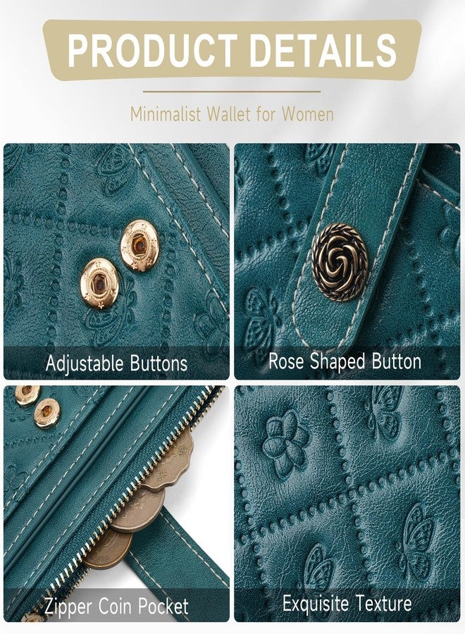 KITEVIUN Small RFID Wallet Women Ultra Thin Slim Womens Wallet Compact Bifold Pocket Ladies Wallets for Women With Zipper Coin Pocket - Image 4
