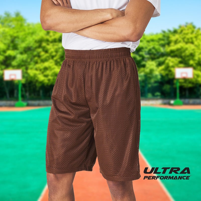 Ultra Performance Men's Athletic Mesh Short's 3 Pack Mens Basketball Shorts Gym Workout & Sport Short with Pockets for Men - Image 5