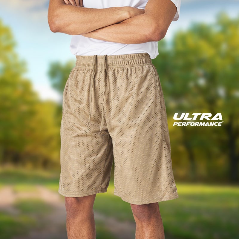 Ultra Performance Men's Athletic Mesh Short's 3 Pack Mens Basketball Shorts Gym Workout & Sport Short with Pockets for Men - Image 3