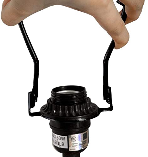 RddenIy 5" Lamp Shade Harp Holder and E26 Light Base UNO Fitter Adapter Converter Finial Set,for Table and Floor Lamps - Image 4