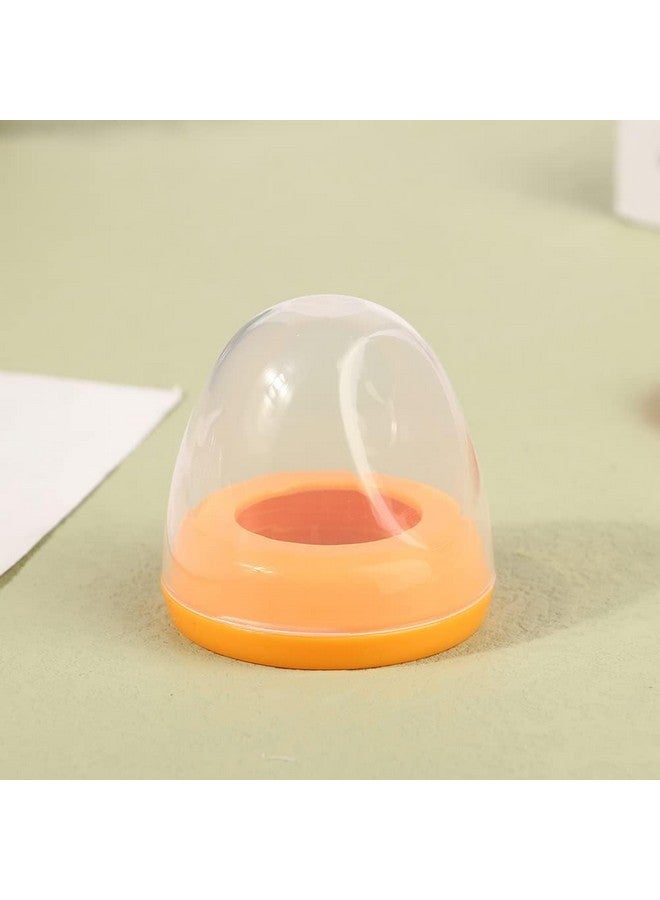 Jinshining غطاء وحلقة زجاجة رضّع برتقالية 1 قطعة مناسبة لزجاجة بيجون، غطاء وحلقة زجاجة رضّع من مادة PP الغذائية، غطاء وحلقة زجاجة رضّع عصرية وبسيطة، زجاجة تغذية، تغذية بالزجاجة - Image 1