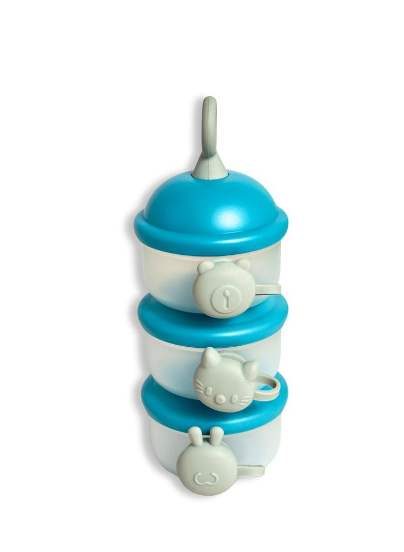 turtees Baby Food Milk Powder Storage, Travel Friendly, BPA-free Portable 3 Layer Container, Food Storage for Baby - Image 2
