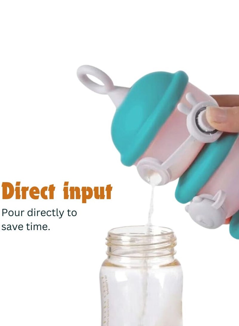 turtees Baby Food Milk Powder Storage, Travel Friendly, BPA-free Portable 3 Layer Container, Food Storage for Baby - Image 3