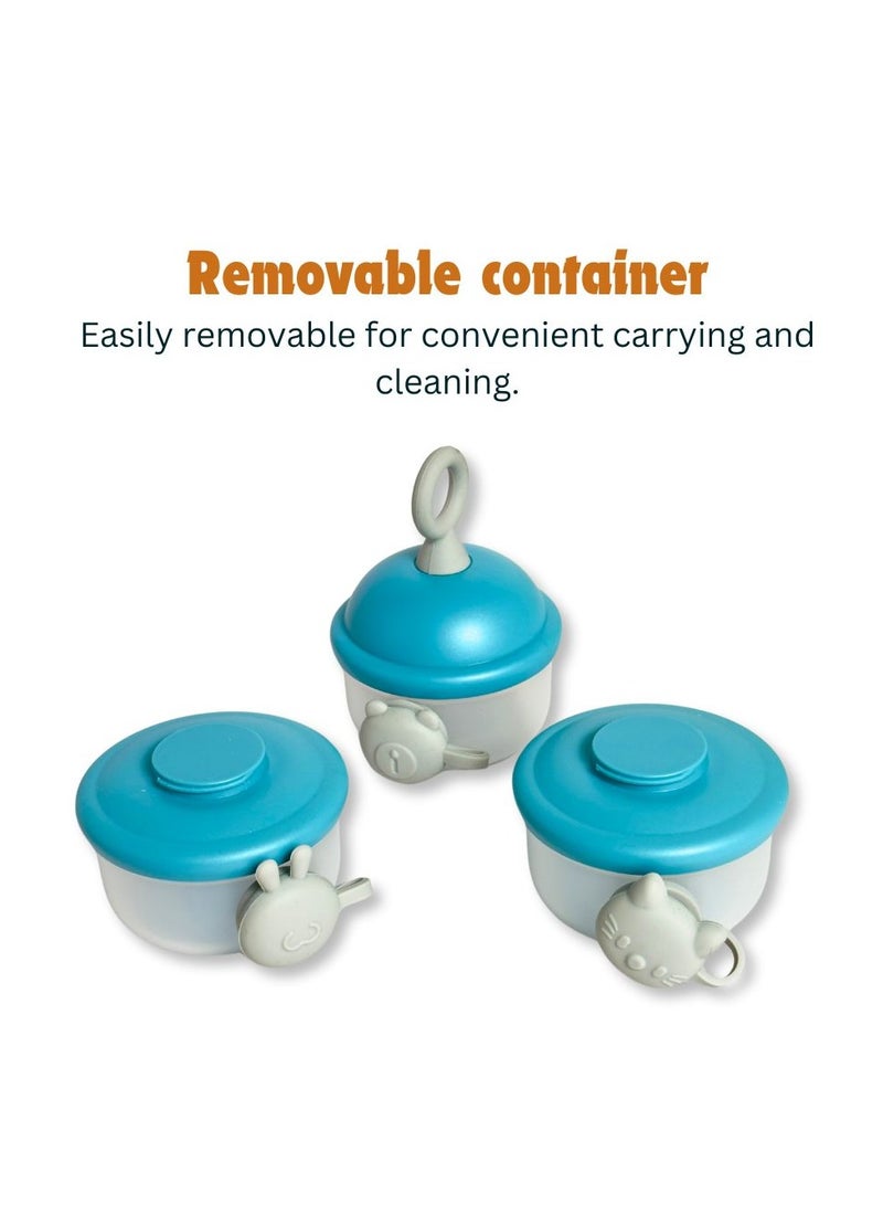 turtees Baby Food Milk Powder Storage, Travel Friendly, BPA-free Portable 3 Layer Container, Food Storage for Baby - Image 4