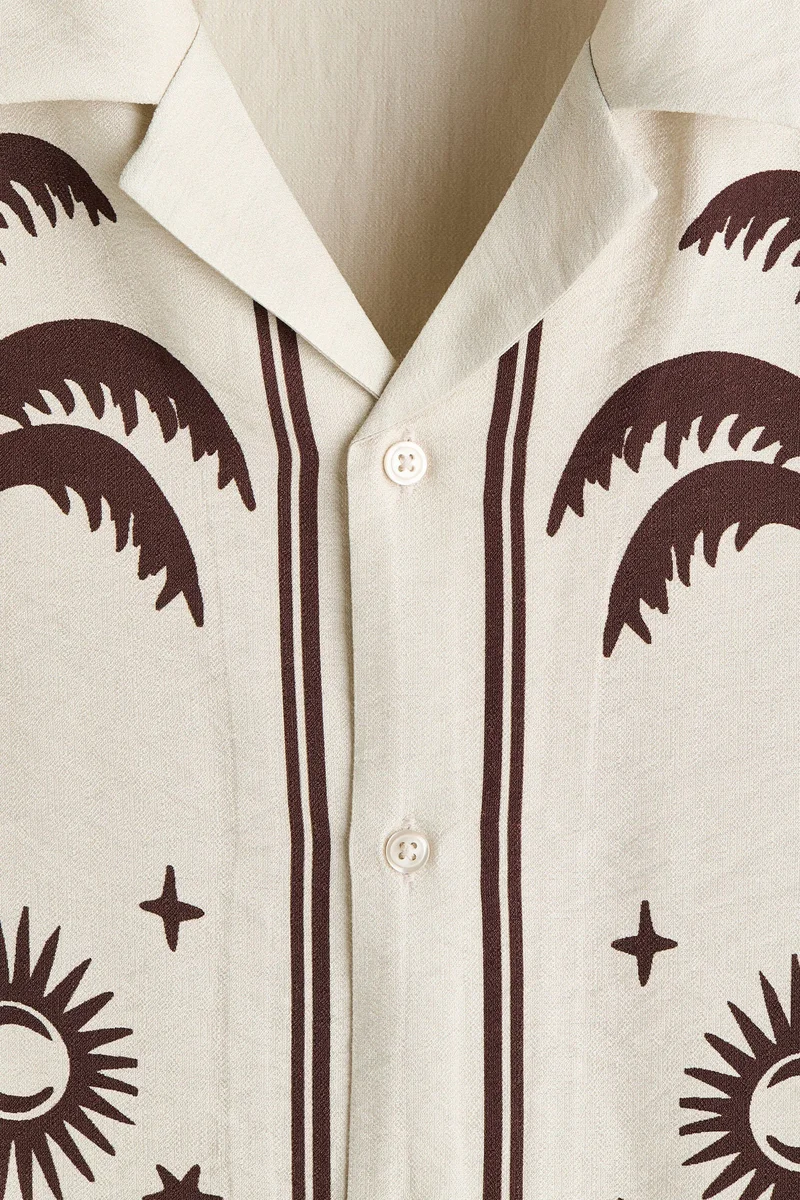 H&M Relaxed Fit Printed resort shirt