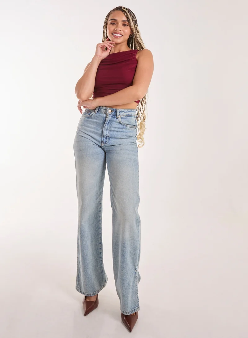 بينك فانيلا قميص سباق سادة