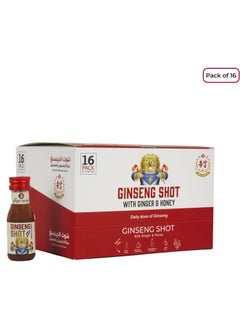 The Ginger People Ginseng Shot | Premium Ginseng Beverage | Natural Ginseng With Ginger and Honey Juice 30ml, Pack of 16  - Image 2
