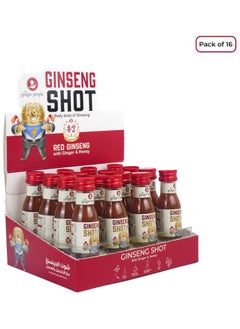 The Ginger People Ginseng Shot | Premium Ginseng Beverage | Natural Ginseng With Ginger and Honey Juice 30ml, Pack of 16  - Image 3