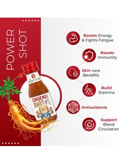 The Ginger People Ginseng Shot | Premium Ginseng Beverage | Natural Ginseng With Ginger and Honey Juice 30ml, Pack of 16  - Image 5