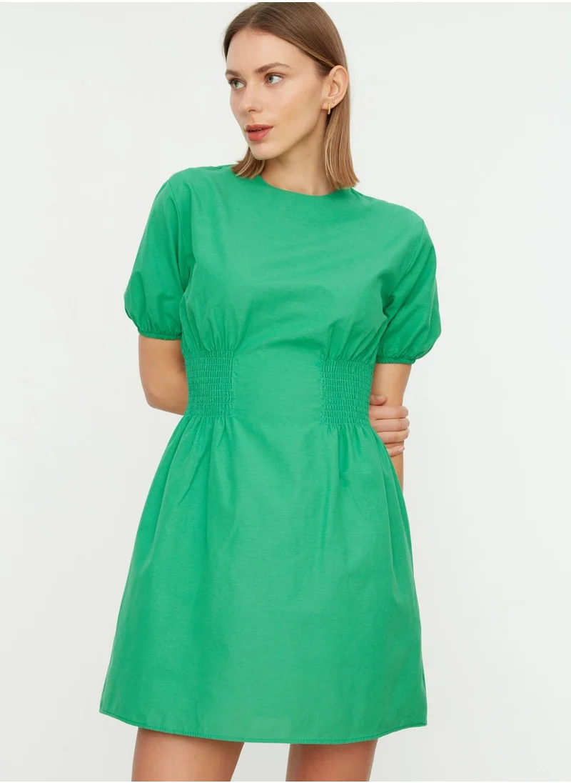 trendyol Balloon Sleeve Knitted Dress