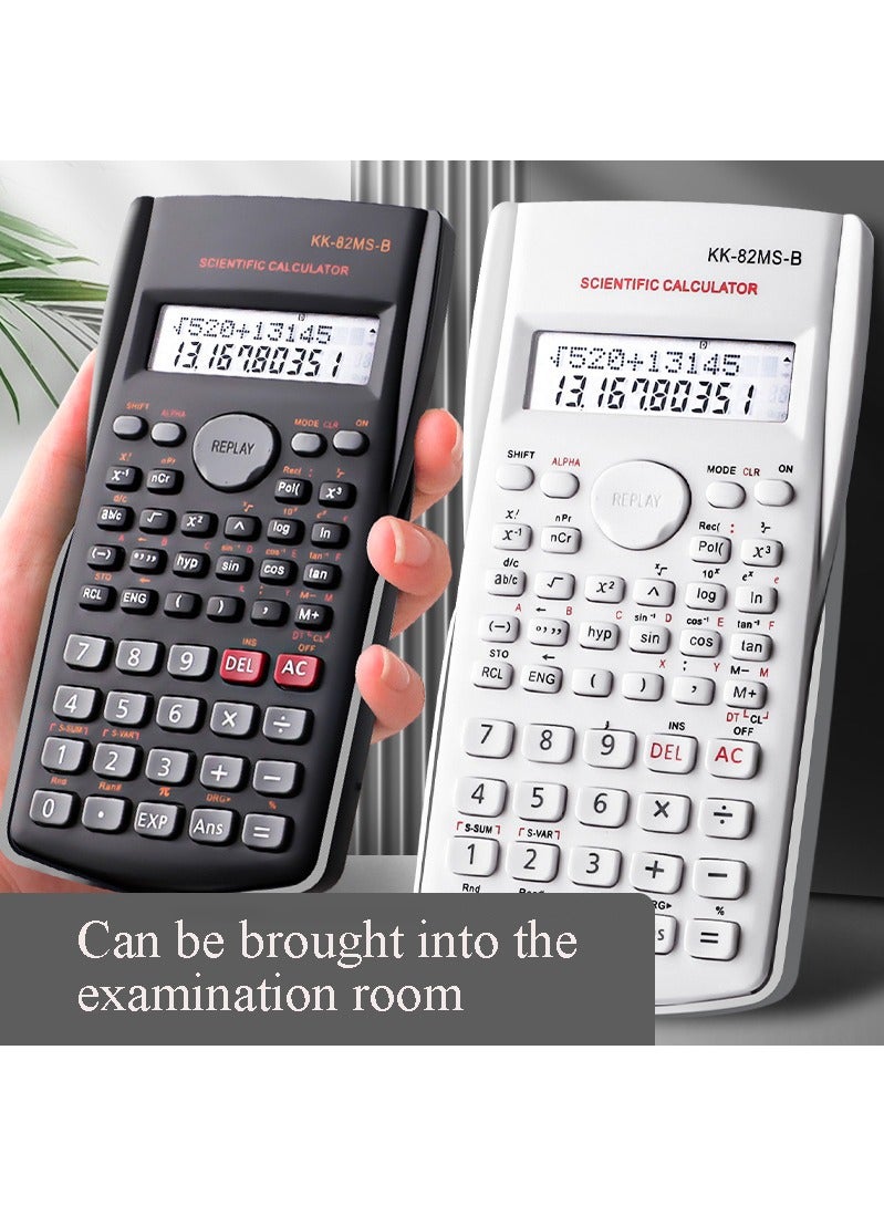 JSDUN 12-Digit Scientific Calculator Student Financialfor use with Fractions Statistics Chemistry MathGeneral Calculator Battery Powered Lightweight Durable Long Lasting Design Black - Image 4