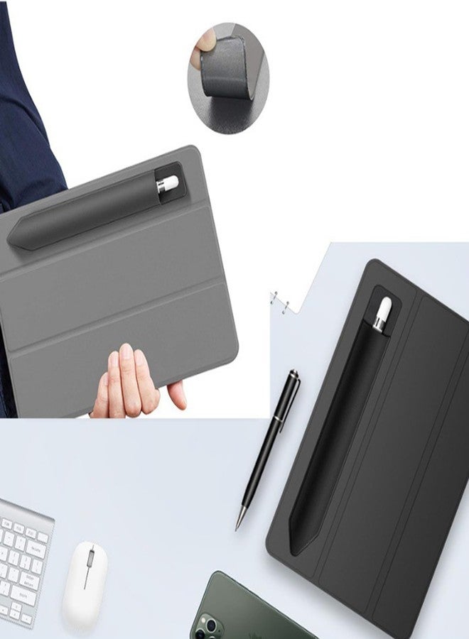 TENOC Universal Stylus Holder, Adhesive Pencil Protected Sleeve Case, Elastic Pens Holder Storage Pouch Pocket Compatible for Pencil Pro 2nd/1st & USB-C, 2 Pcs, Black - Image 4